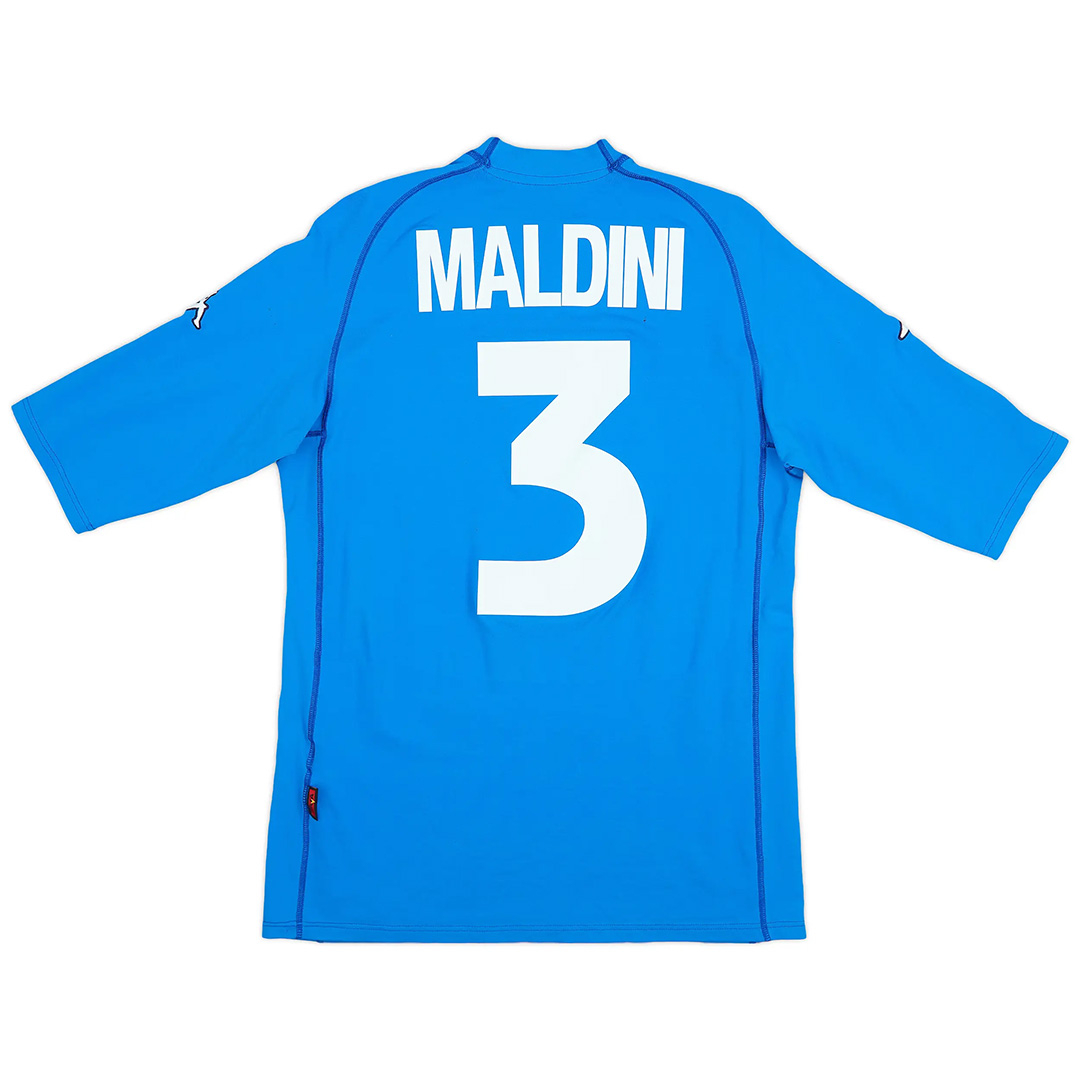 Maldini #3 Retro Italy Home Jersey Euro Cup 2000 - minejerseys