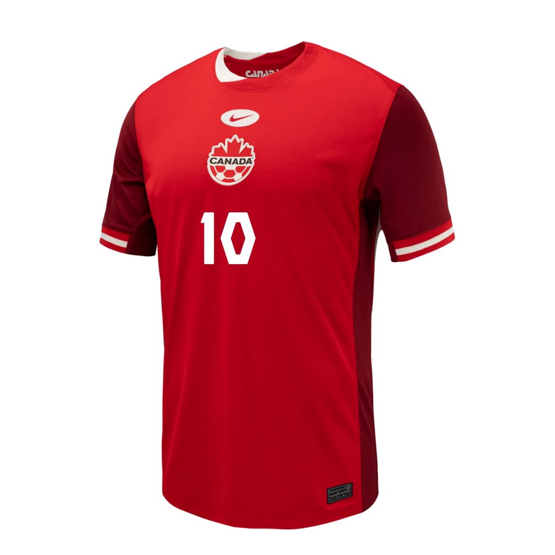 J. DAVID #10 Canada Home Jersey Copa America 2024 - minejerseys