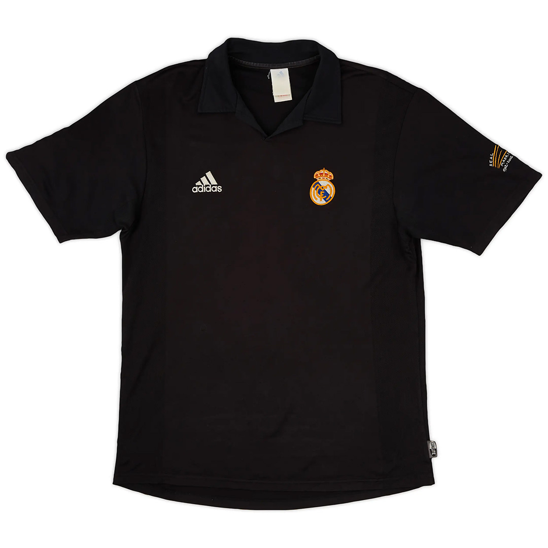 Ronaldo #11 Retro Real Madrid Centenary Away Jersey 2002/03 - minejerseys
