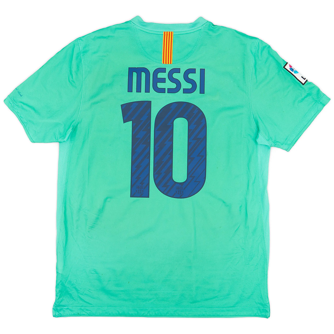 Messi #10 Retro Barcelona Away Jersey 2010/11 - minejerseys