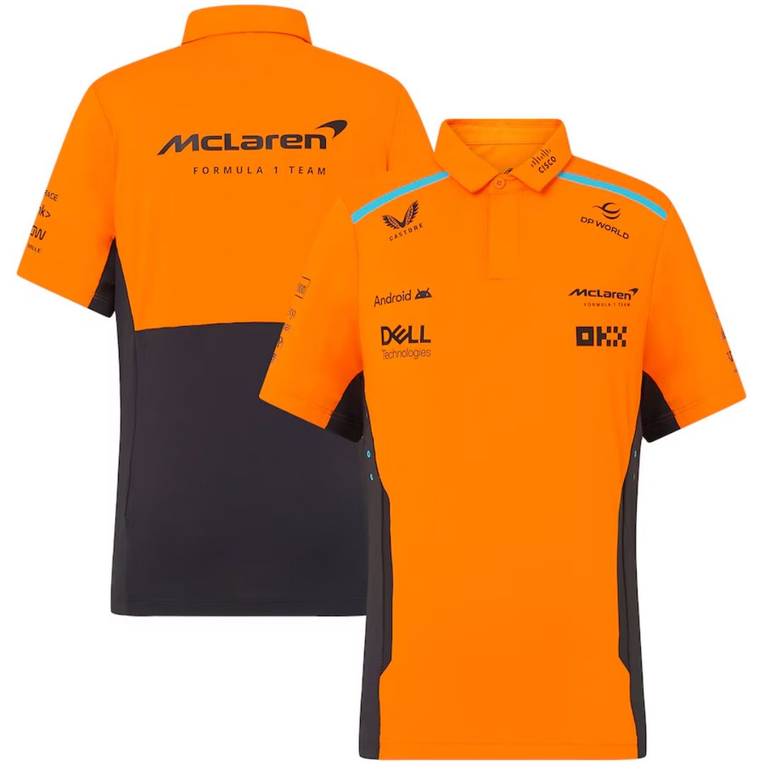 Discount McLaren F1 Racing Team Polo Orange 2024 - minejerseys