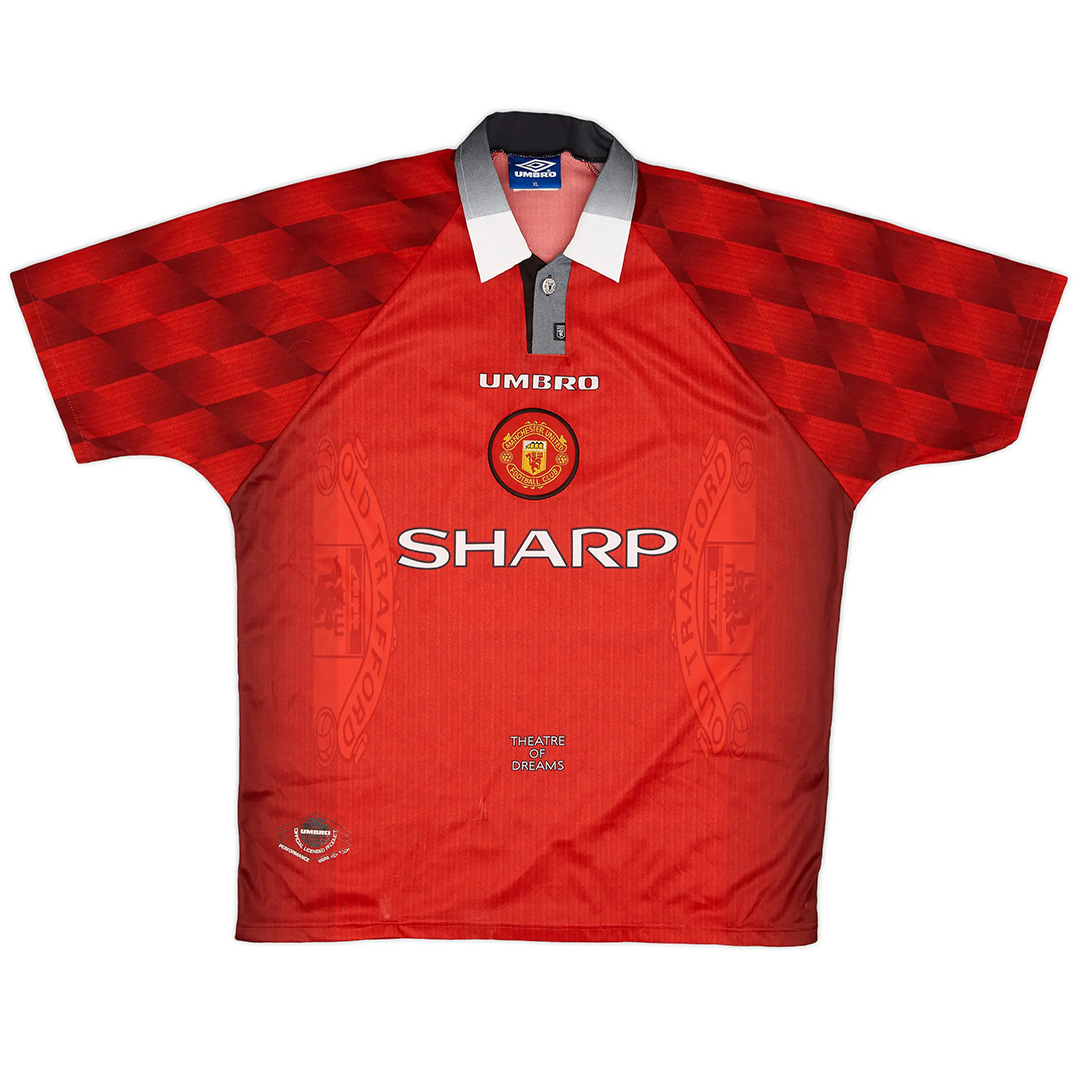 Beckham #10 Retro Manchester United Home Jersey 1996/98 - minejerseys