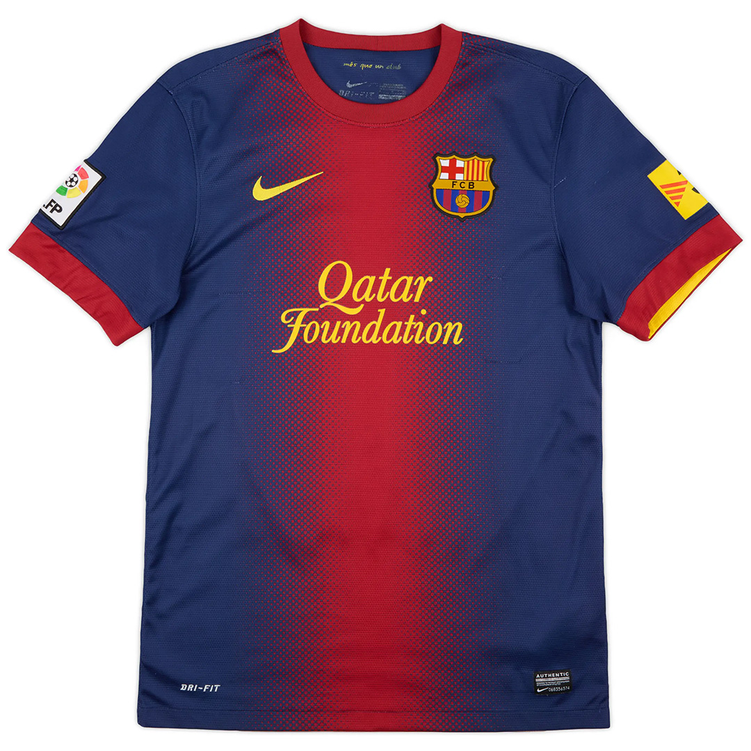 Messi #10 Retro Barcelona Home Jersey 2012/13 - minejerseys