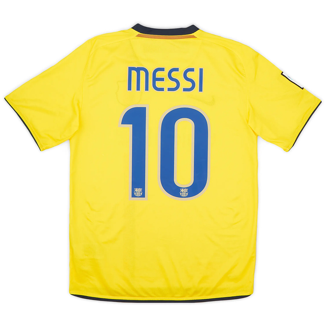 Messi #10 Retro Barcelona Away Jersey 2008/09 - minejerseys