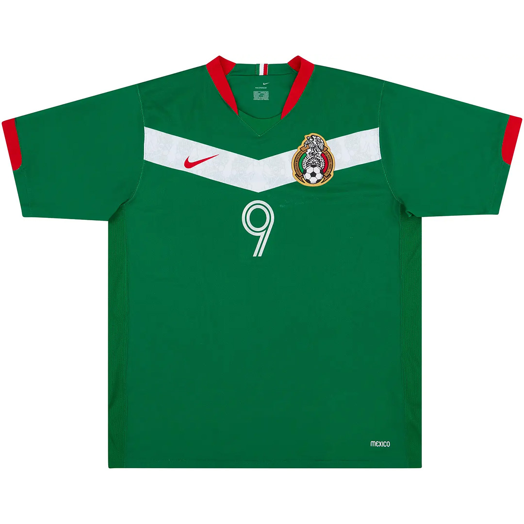 BORGETTI #9 Retro Mexico Home Jersey World Cup 2006 - minejerseys