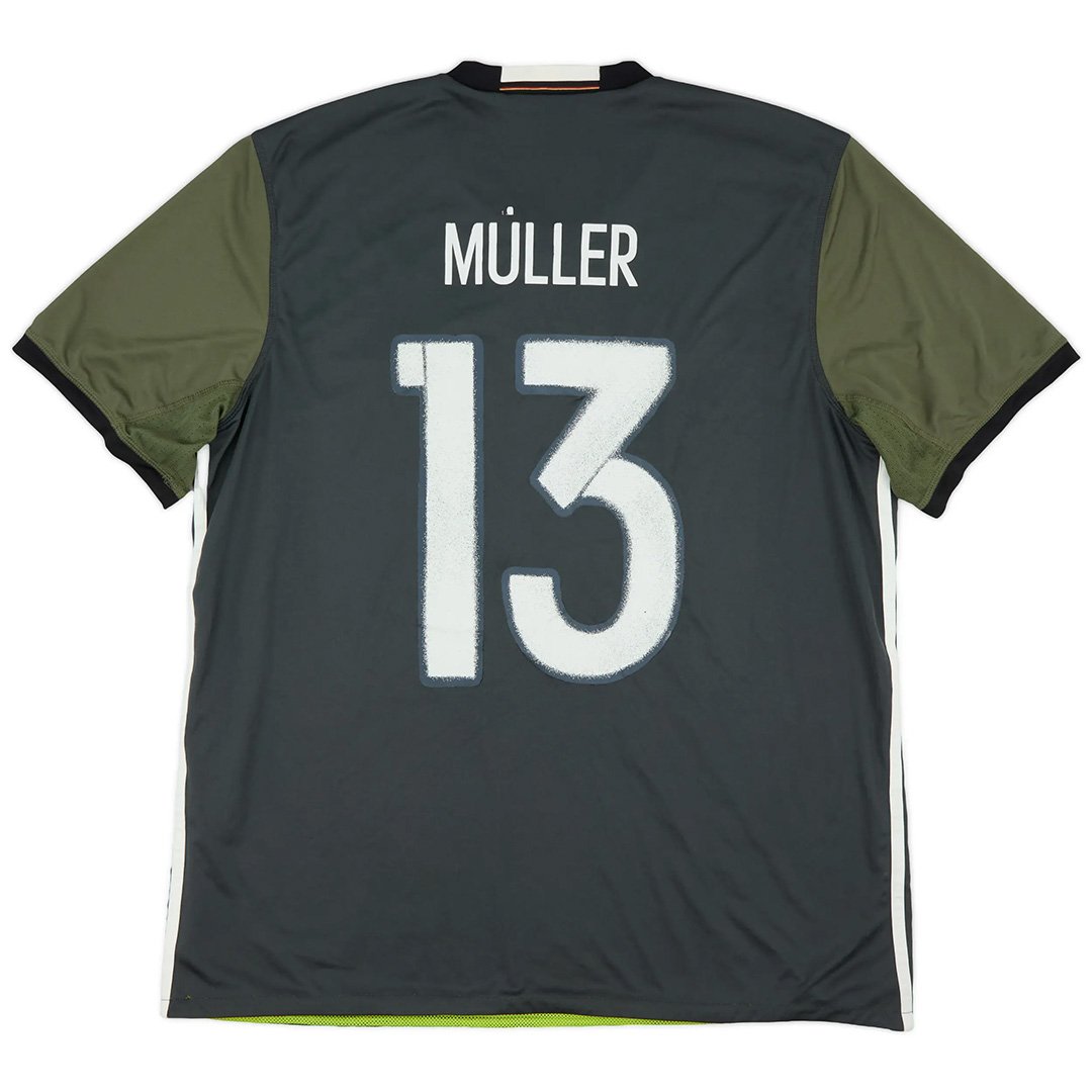Müller #13 Retro Germany Away Jersey 2016 - minejerseys