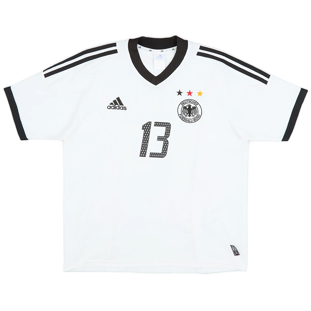 BALLACK #13 Retro Germany Home Jersey World Cup 2002 - minejerseys
