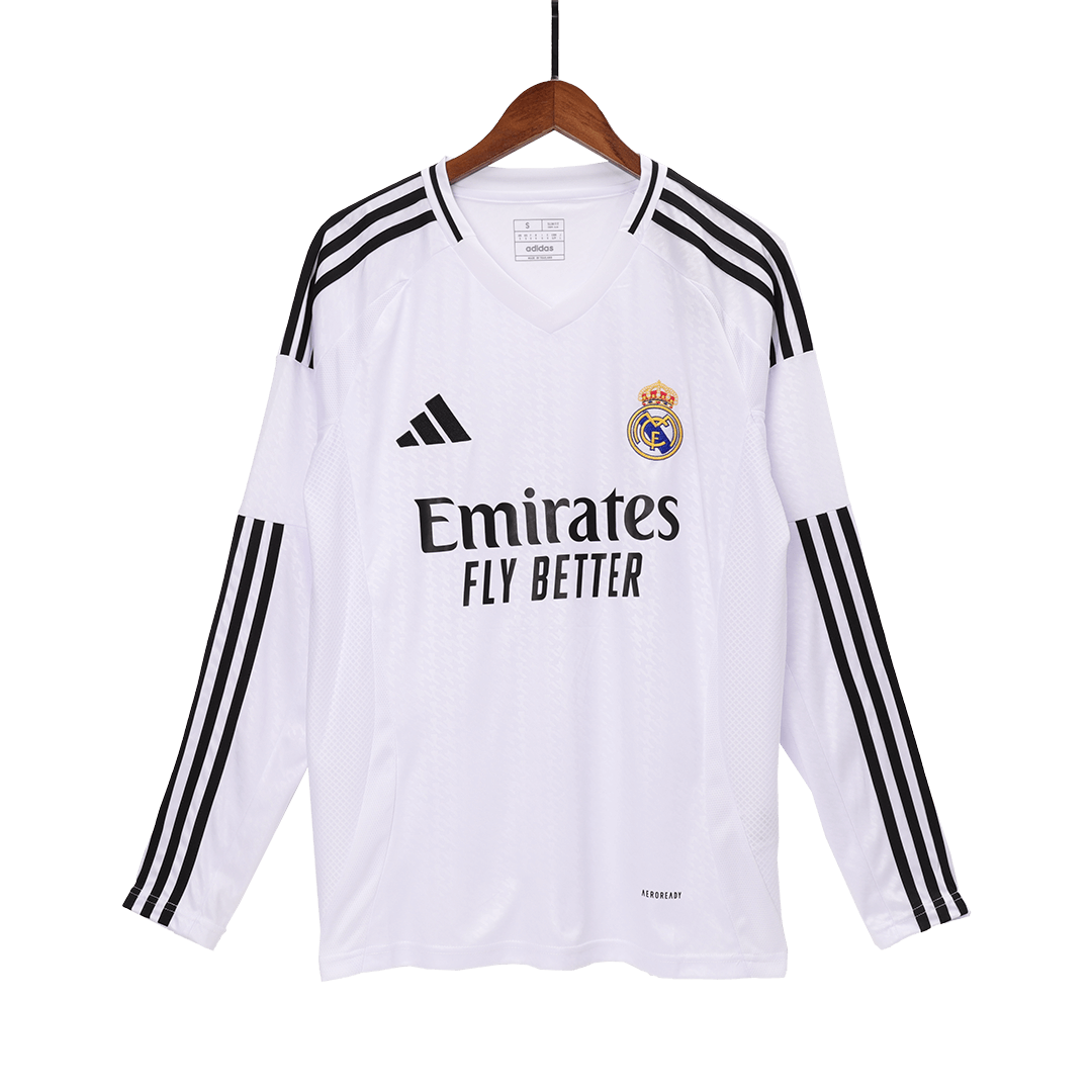 Real Madrid Home Long Sleeve Jersey 2024/25 - minejerseys