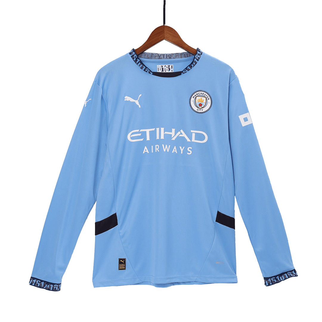 Manchester City Home Long Sleeve Jersey 2024/25 - minejerseys