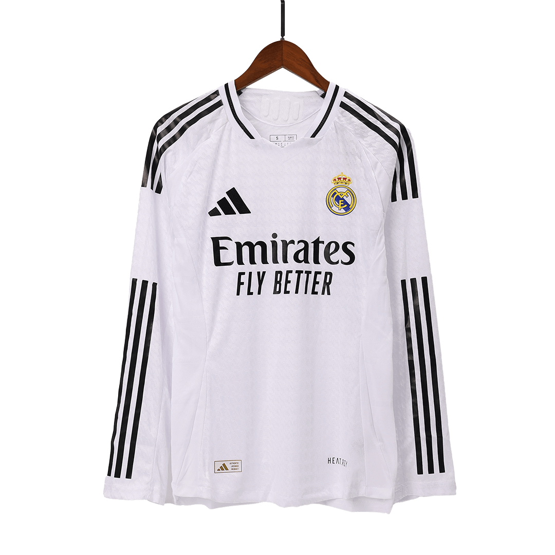 Real Madrid Home Long Sleeve Jersey Player Version 2024/25 - minejerseys