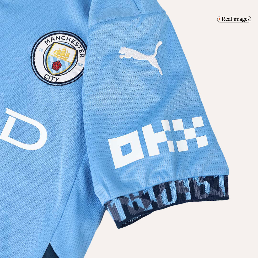Kids Manchester City Home Jersey Kit 2024/25 - minejerseys