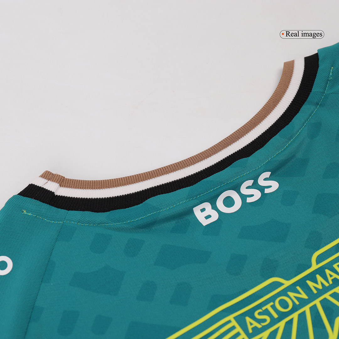 Discount Aston Martin Aramco Cognizant F1 Racing Team Fernando Alonso Driver T-Shirt 2024 - minejerseys