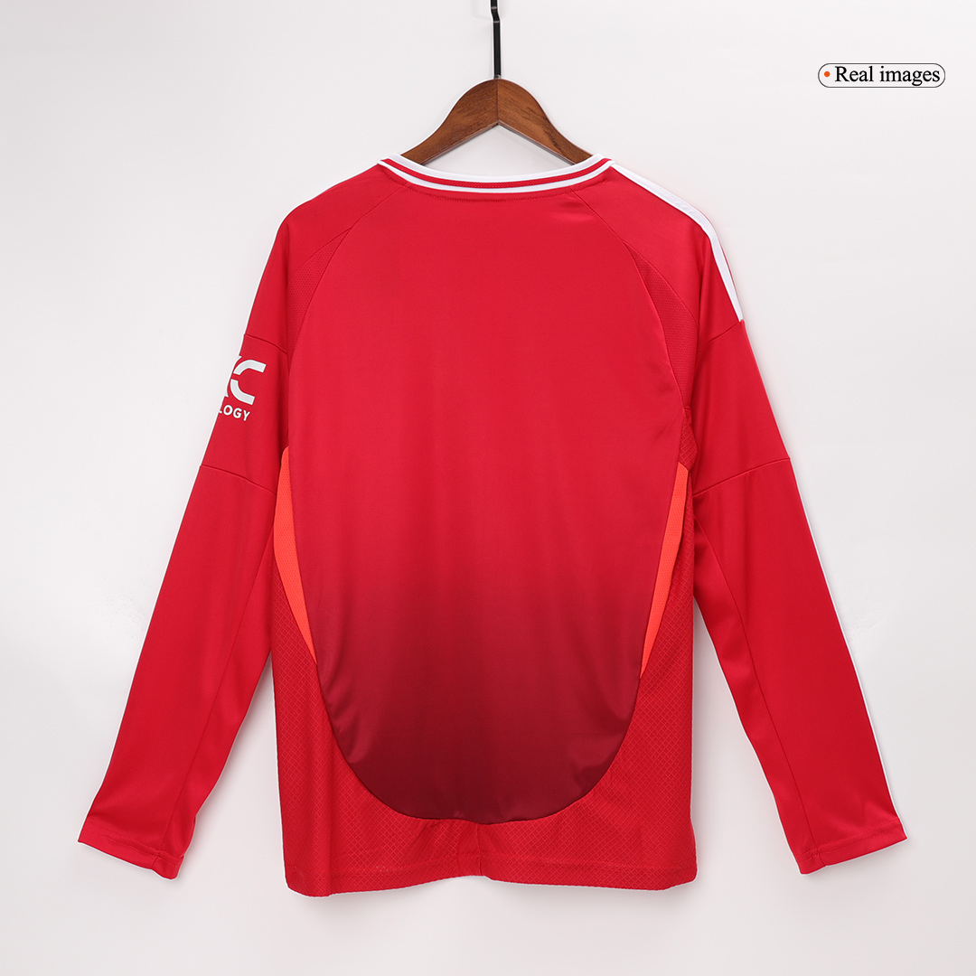 Manchester United Home Long Sleeve Jersey 2024/25 - minejerseys