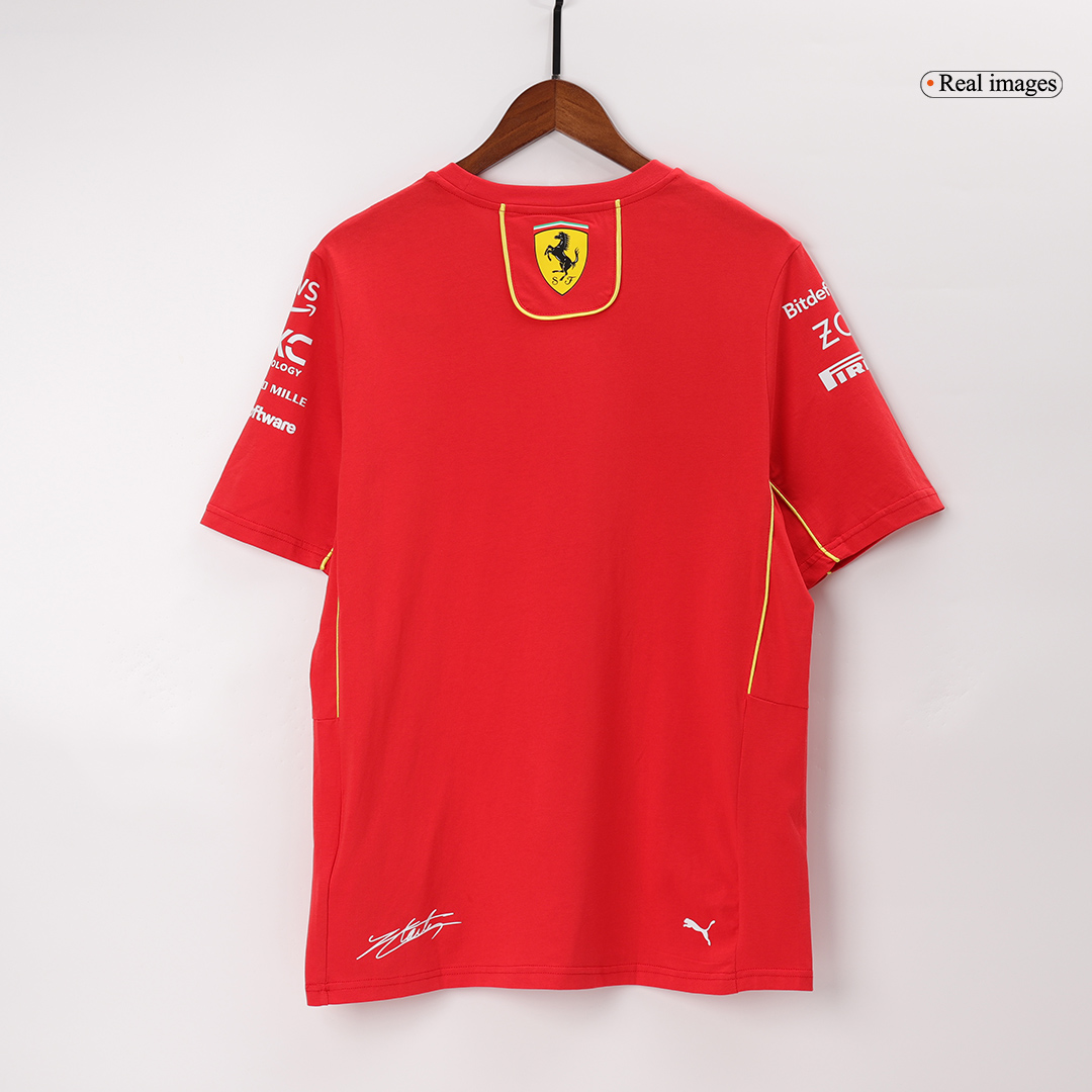 Discount Scuderia Ferrari F1 Racing Team Charles Leclerc Driver T-Shirt 2024 - minejerseys