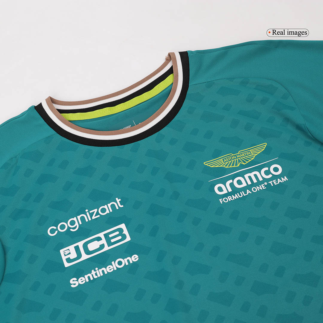Discount Aston Martin Aramco Cognizant F1 Racing Team Fernando Alonso Driver T-Shirt 2024 - minejerseys