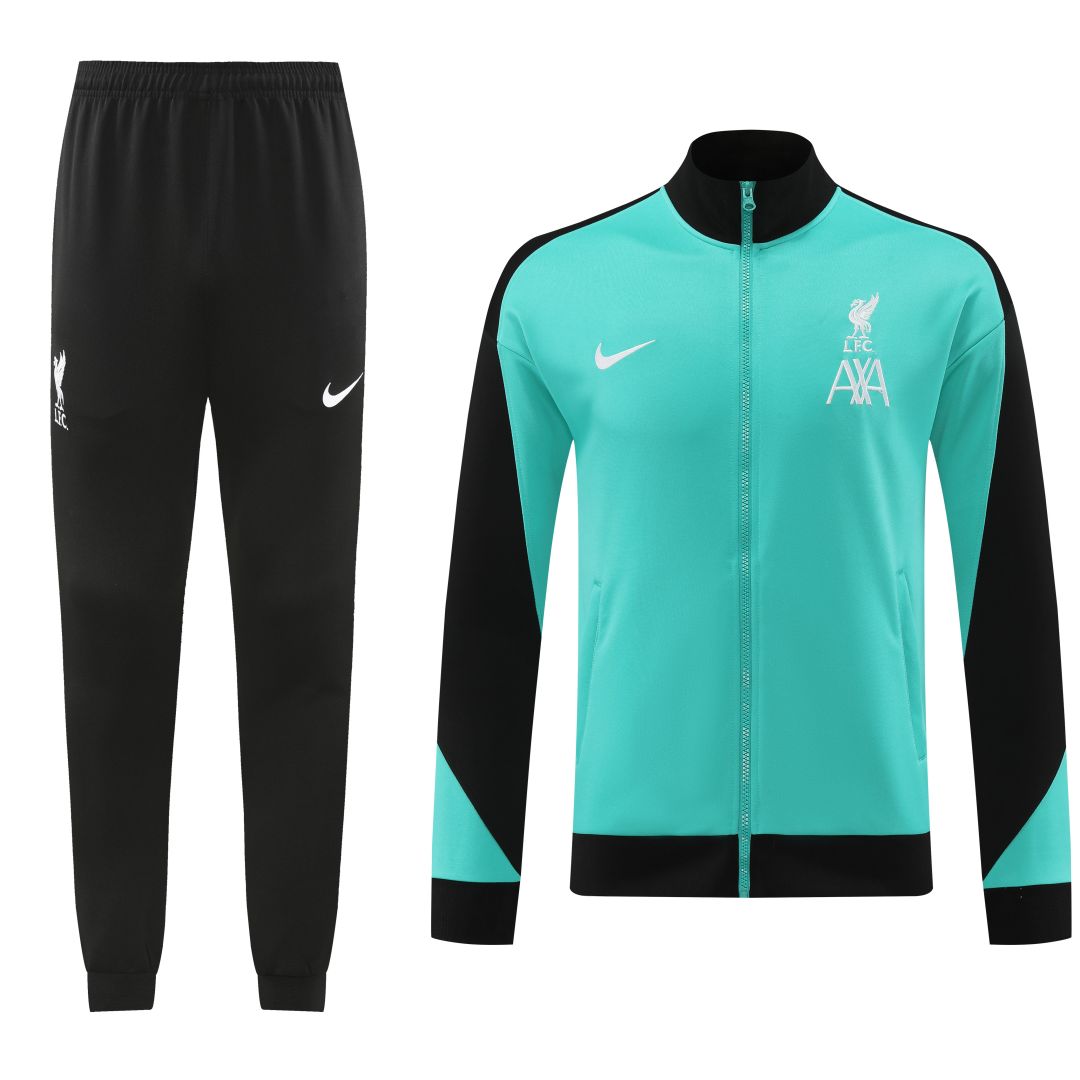 Liverpool Training Jacket Kit (Top+Pants) Green 2024/25 - minejerseys