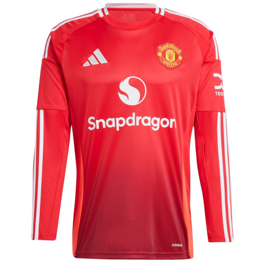 Manchester United Home Long Sleeve Jersey 2024/25 - minejerseys