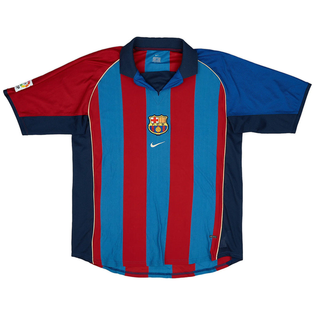 RIVALDO #10 Retro Barcelona Home Jersey 2001/02 - minejerseys