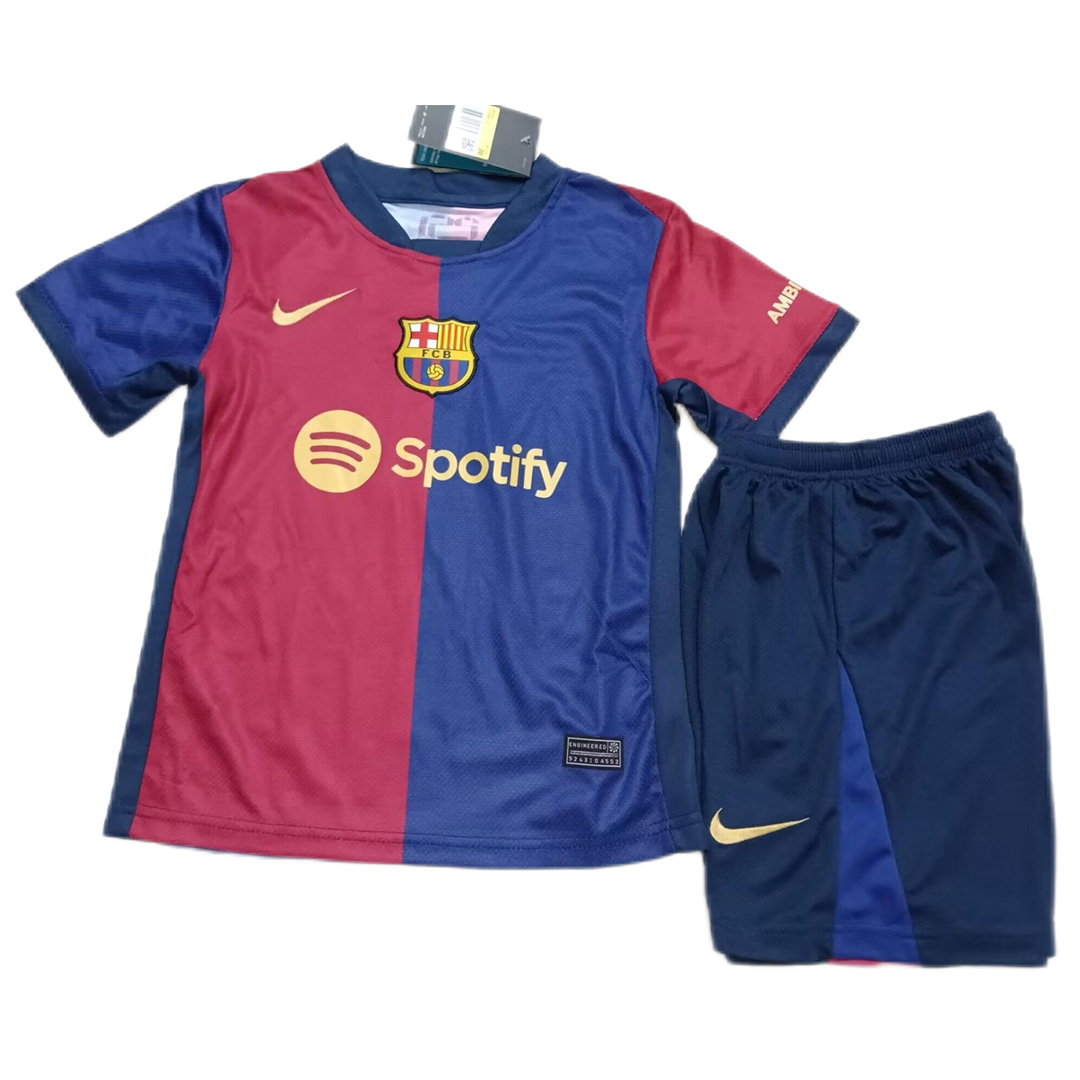 Kids Barcelona Home Jersey Kit 2024/25 - minejerseys