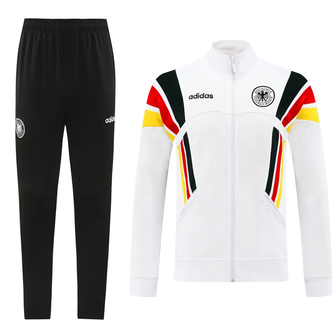 Germany Training Jacket Kit (Jacket+Pants) White 2024 - minejerseys