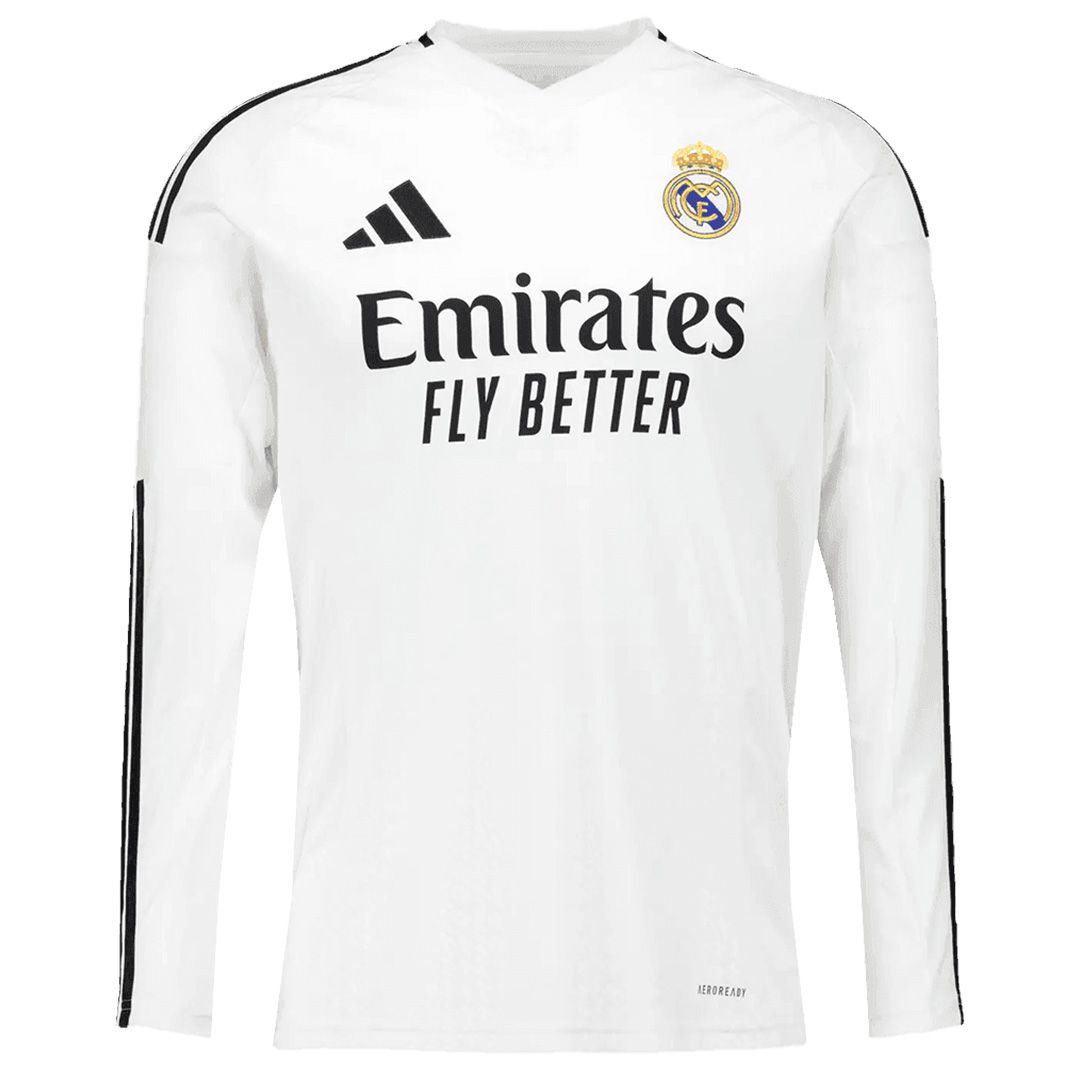 Real Madrid Home Long Sleeve Jersey 2024/25 - minejerseys
