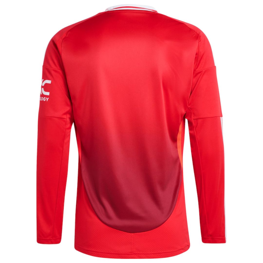 Manchester United Home Long Sleeve Jersey 2024/25 - minejerseys