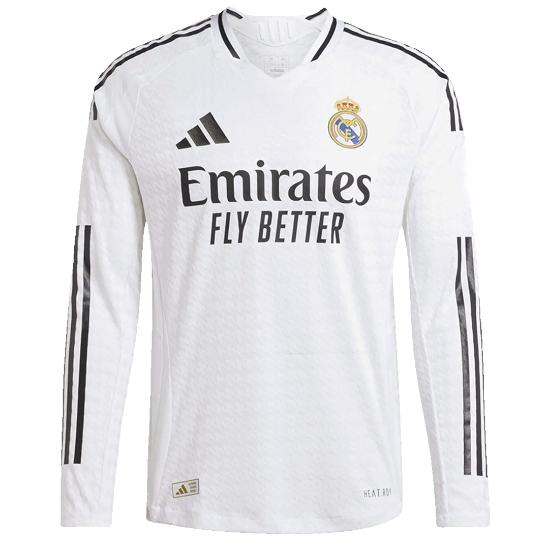 Real Madrid Home Long Sleeve Jersey Player Version 2024/25 - minejerseys