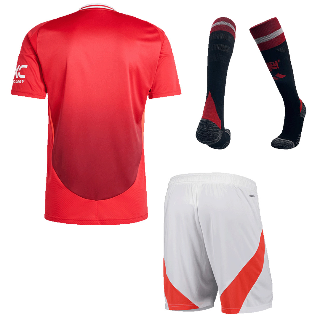 [Super Replica] Manchester United Home Full Kit 2024/25 - minejerseys
