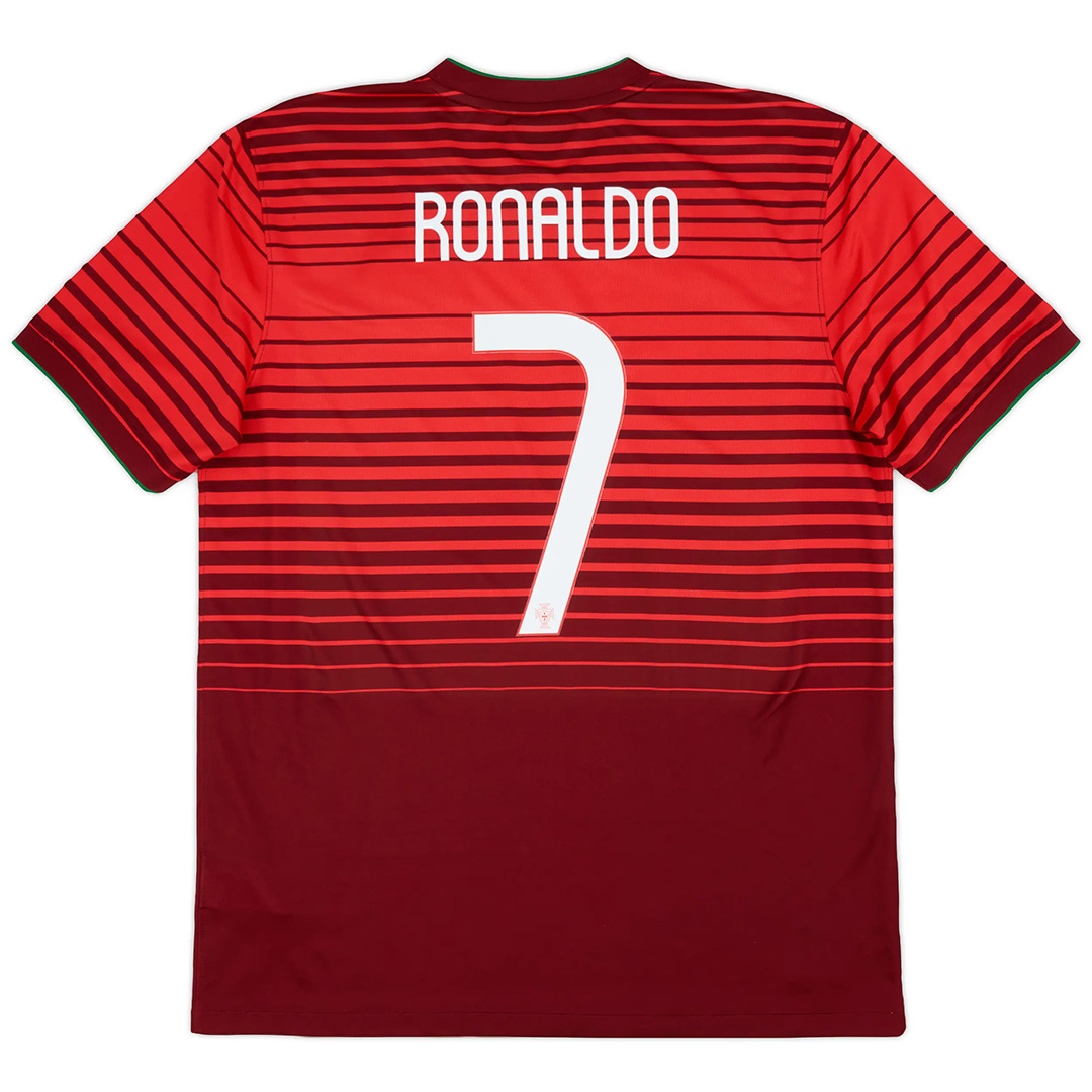 RONALDO #7 Retro Portugal Home Jersey 2014 - minejerseys