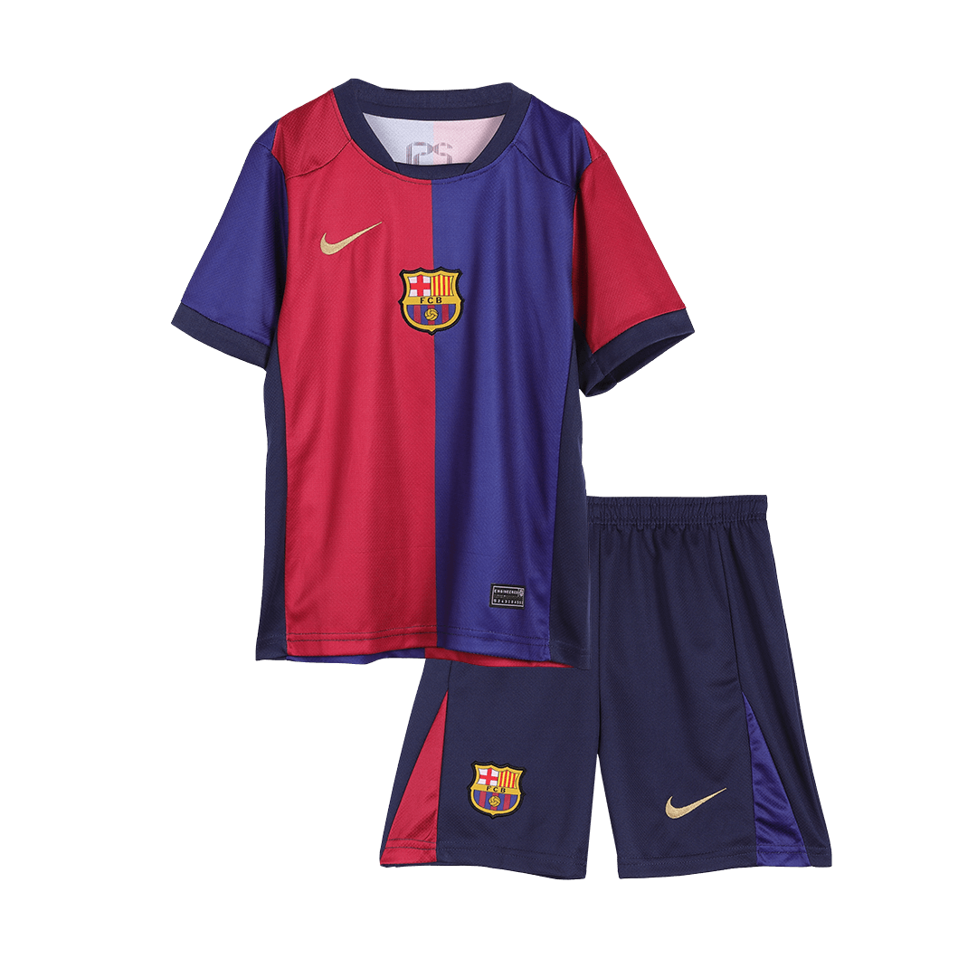 Kids Barcelona Home Spotify Logo Without Text Jersey Kit 2024/25 - minejerseys