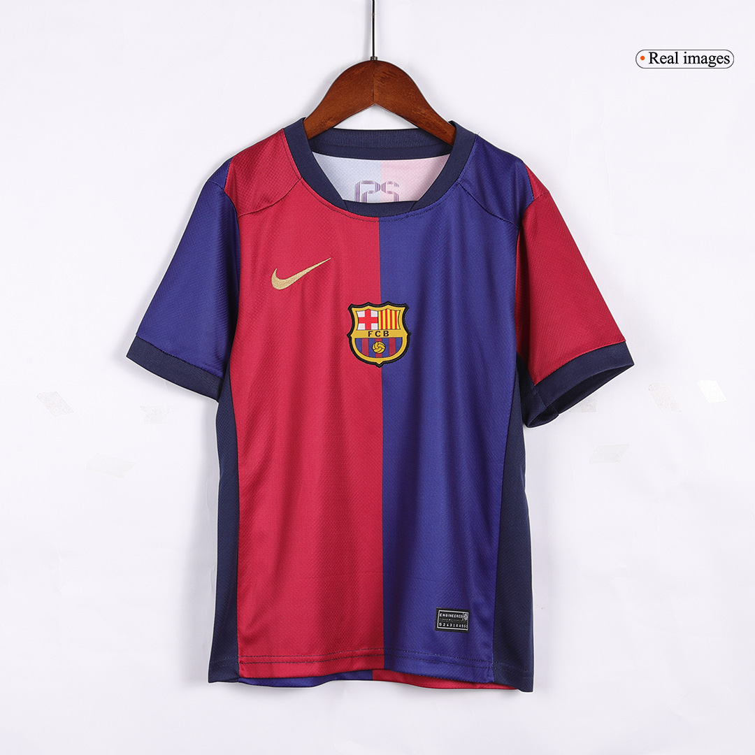Kids Barcelona Home Spotify Logo Without Text Jersey Kit 2024/25 - minejerseys