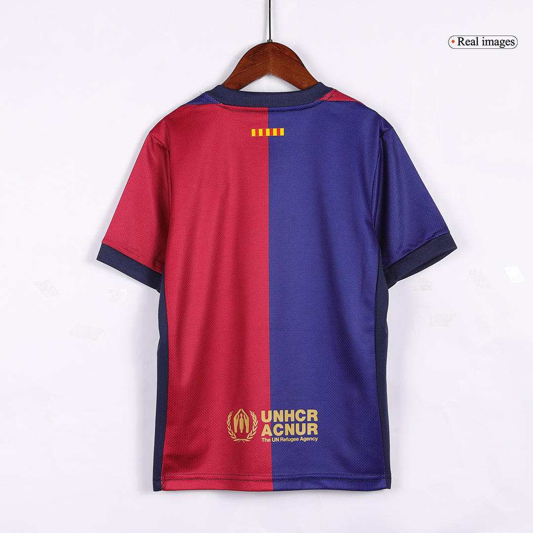 Kids Barcelona Home Spotify Logo Without Text Jersey Kit 2024/25 - minejerseys