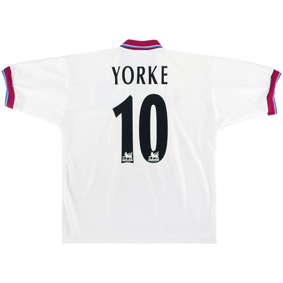 YORKE #10 Retro Aston Villa Away Jersey 1996/98 - minejerseys