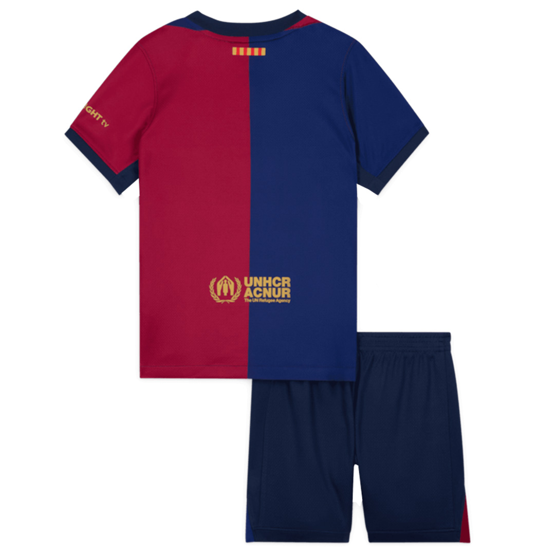 Kids Barcelona Home Spotify Logo Without Text Jersey Kit 2024/25 - minejerseys