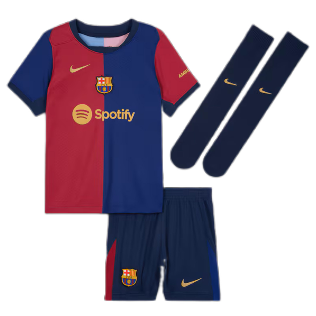 Kids Barcelona Home Full Kit 2024/25 - minejerseys