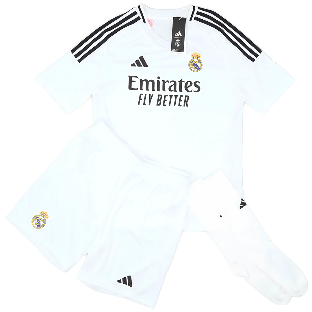 Kids Real Madrid Home Full Jersey Kit 2024/25 - minejerseys