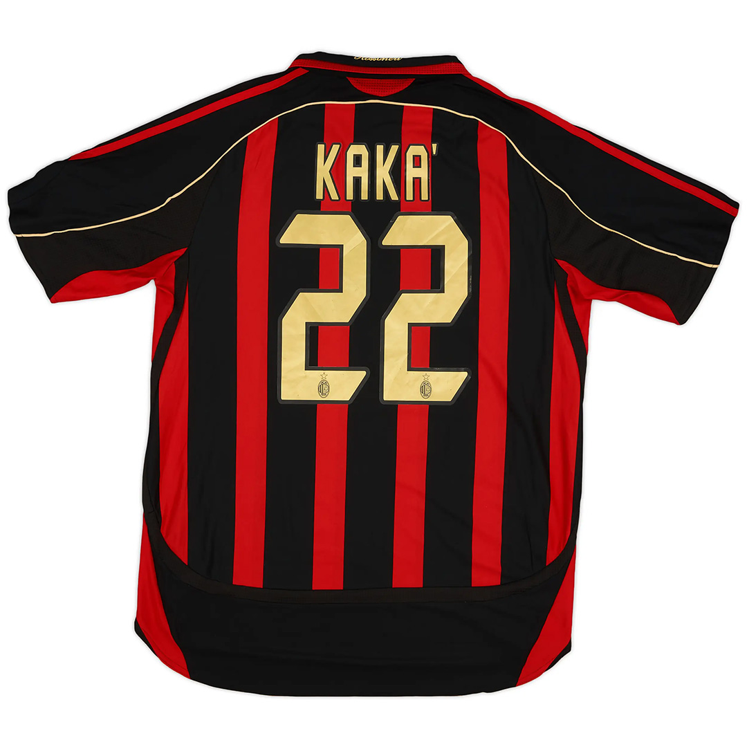 KAKA' #22 Retro AC Milan Home Jersey 2006/07 - minejerseys