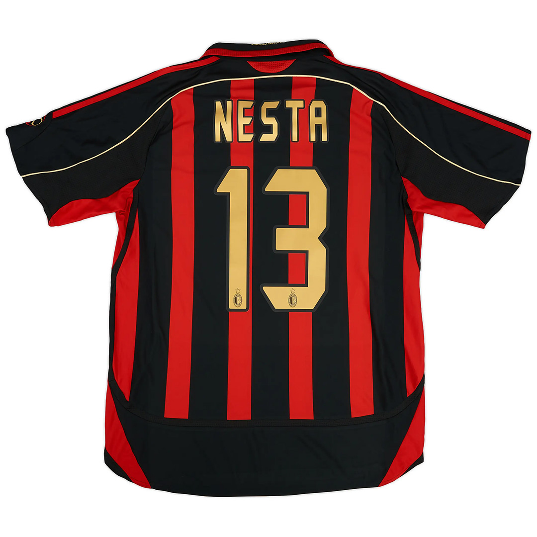 NESTA #13 Retro AC Milan Home Jersey 2006/07 - minejerseys