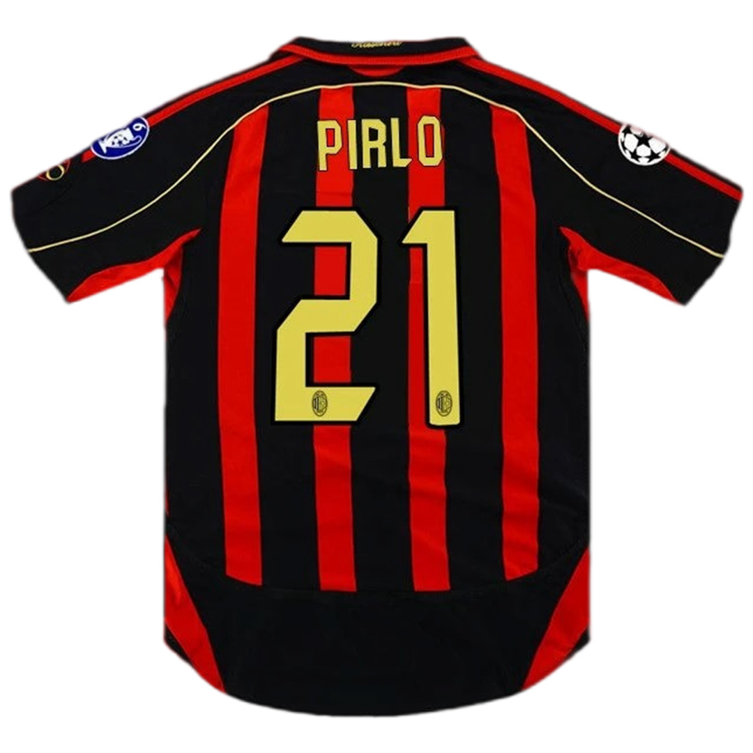 PIRLO #21 Retro AC Milan UCL Home Jersey 2006/07 - minejerseys