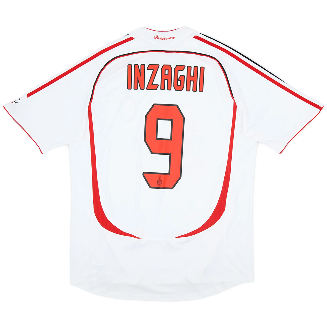 INZAGHI #9 Retro AC Milan UCL Final Away Jersey 2006/07 - minejerseys