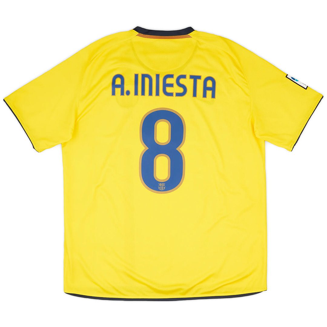 A.INIESTA #8 Retro Barcelona Away Jersey 2008/09 - minejerseys