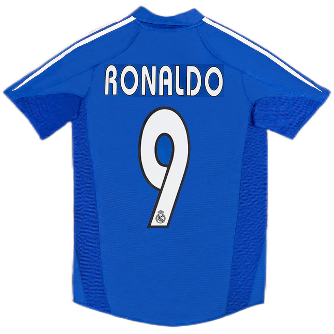 RONALDO #9 Retro Real Madrid Third Jersey 2004/05 - minejerseys