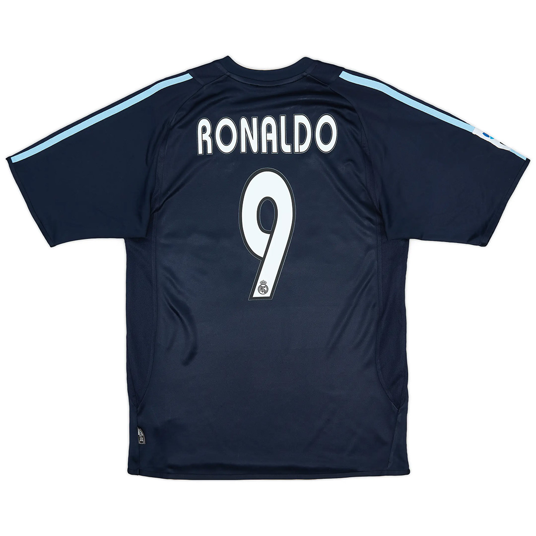 RONALDO #9 Retro Real Madrid Away Jersey 2003/04 - minejerseys