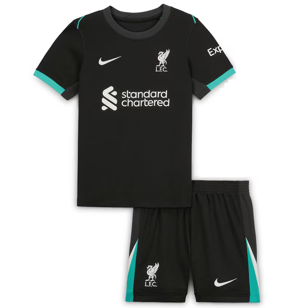 Kids Liverpool Away Jersey Kit 2024/25 - minejerseys