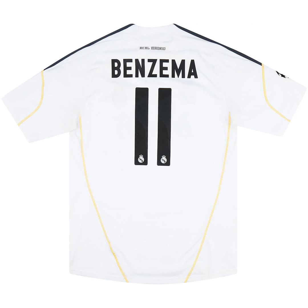 BENZEMA #11 Retro Real Madrid Home Jersey 2009/10 - minejerseys