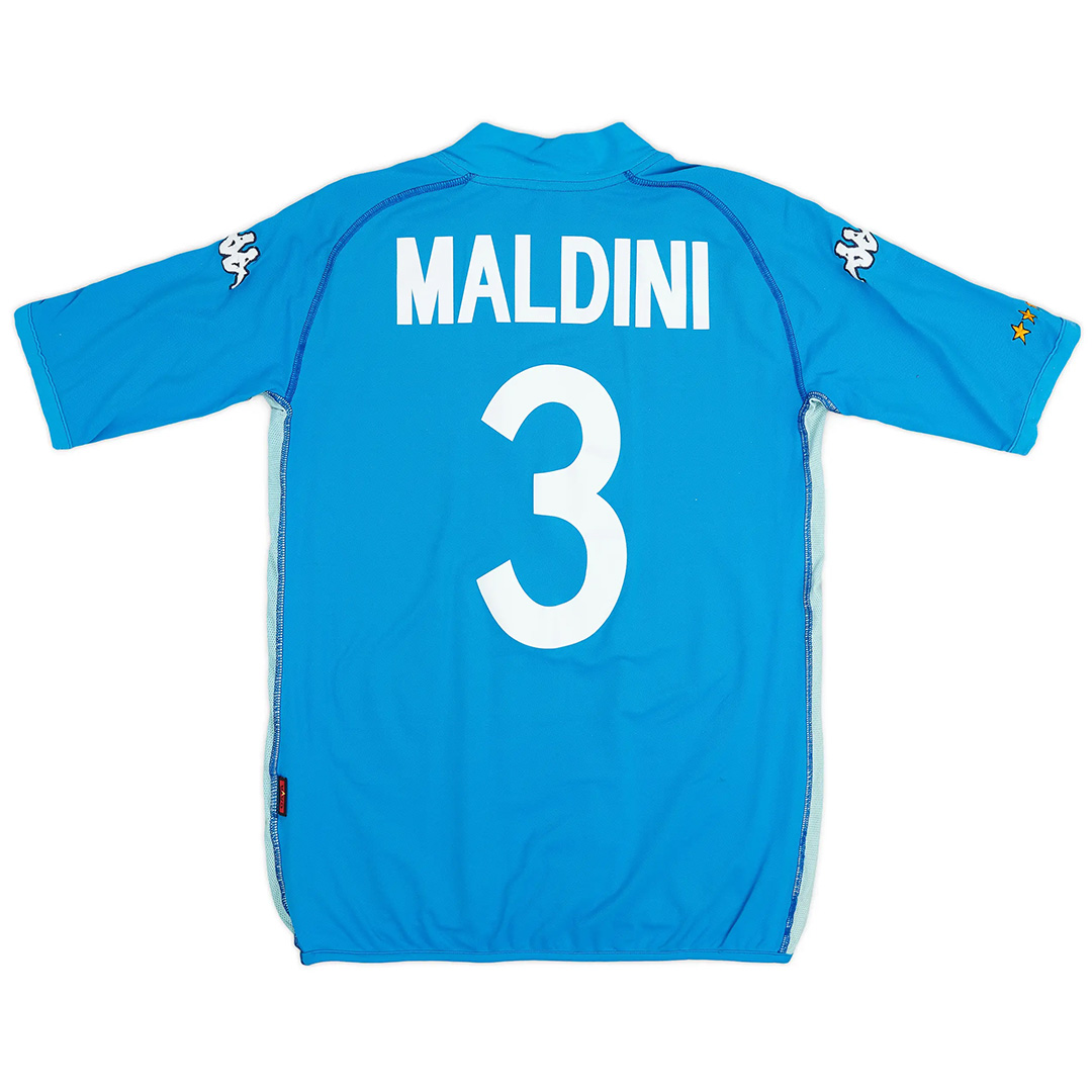 MALDINI #3 Retro Italy Home Jersey World Cup 2002 - minejerseys