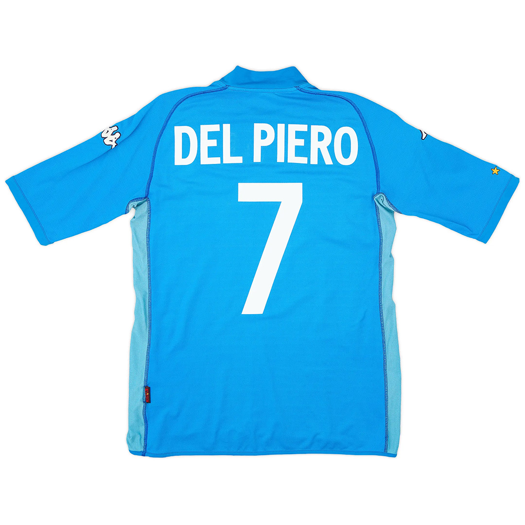 DEL PIERO #7 Retro Italy Home Jersey World Cup 2002 - minejerseys