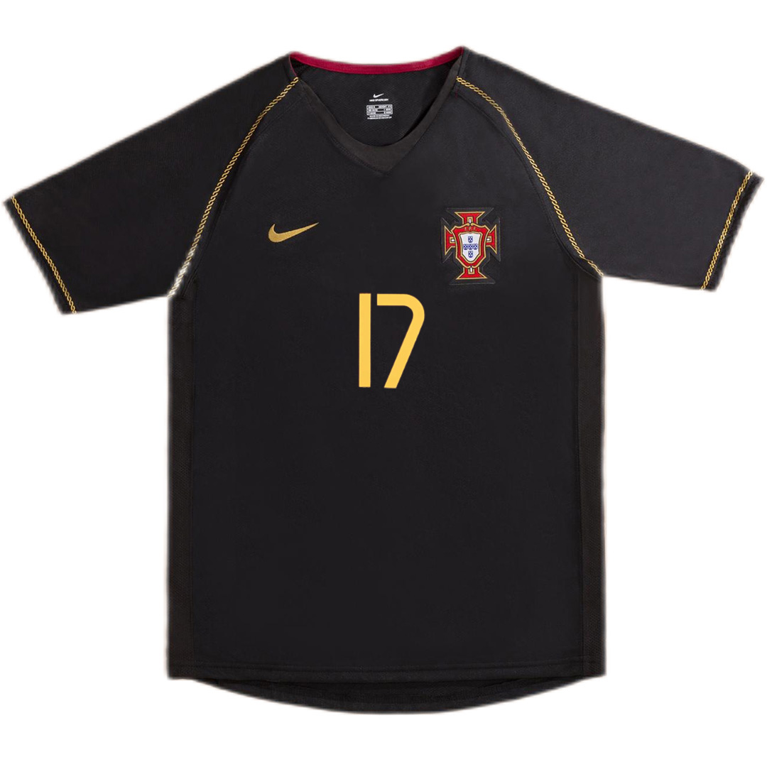 C.RONALDO #17 Retro Portugal Away Jersey World Cup 2006 - minejerseys