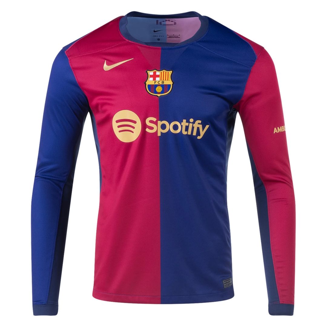 Barcelona Home Long Sleeve Jersey 2024/25 - minejerseys