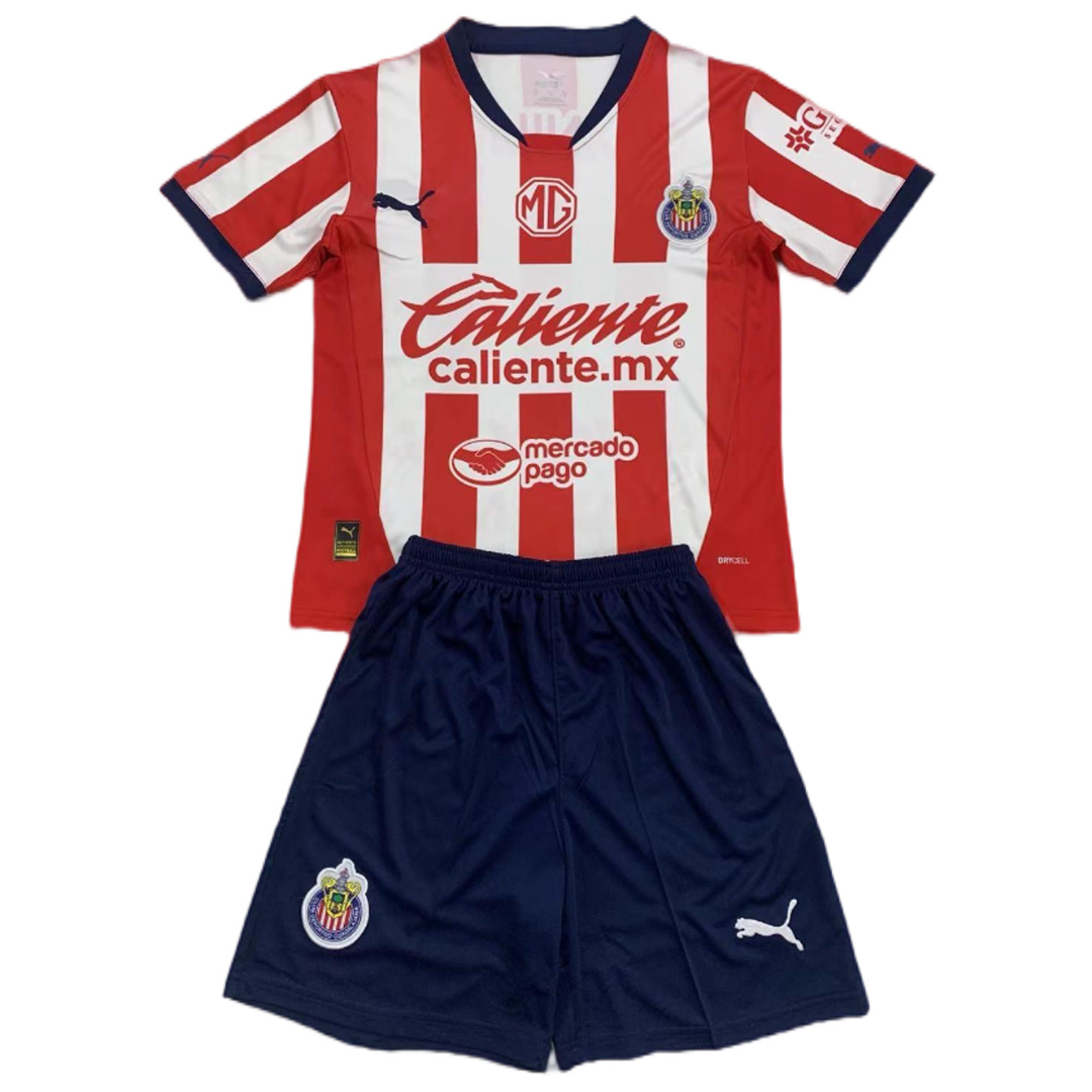 Kids Chivas Home Jersey Kit 2024/25 - minejerseys